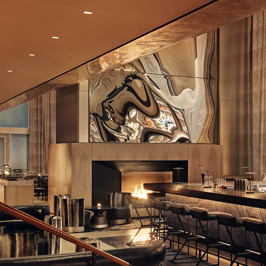 Warm Glass Shimmer CG02 V 02 SW Clad And Custom Metal Fireplace